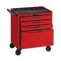 Teng Tools 8 Series Roller Cabinet, 4 Drawer, Red, Steel, 26 in W x 18 in D x 31 in H TCW804NU